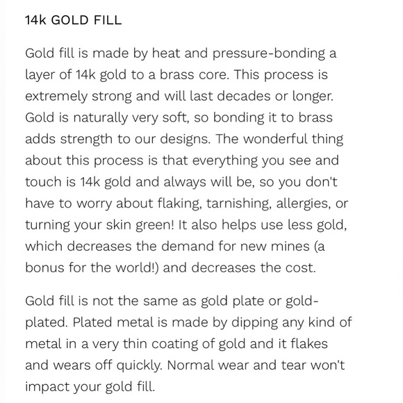 14K Gold Fill Threader Earrings from Favor Jewelry Dainty Feminine NWT - Picture 6 of 6